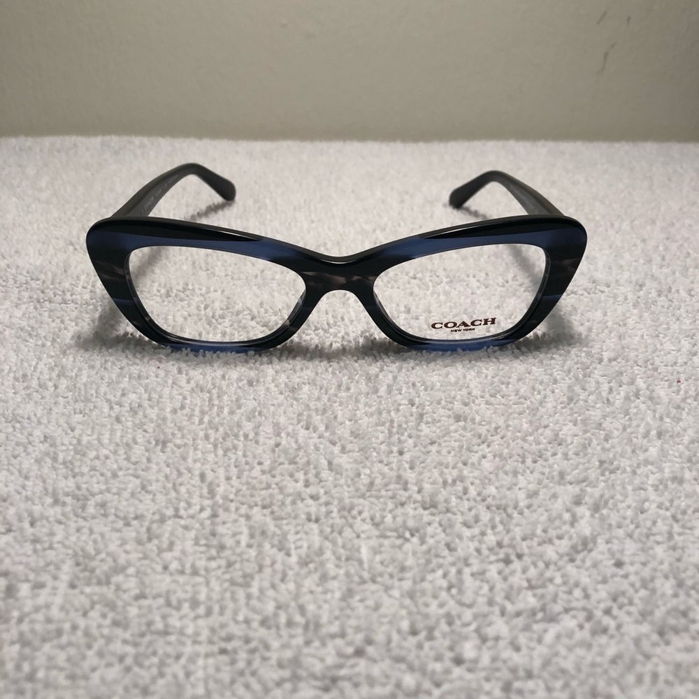 Coach 5477 Blue Glitter Varsity Stripe Eyeglasses